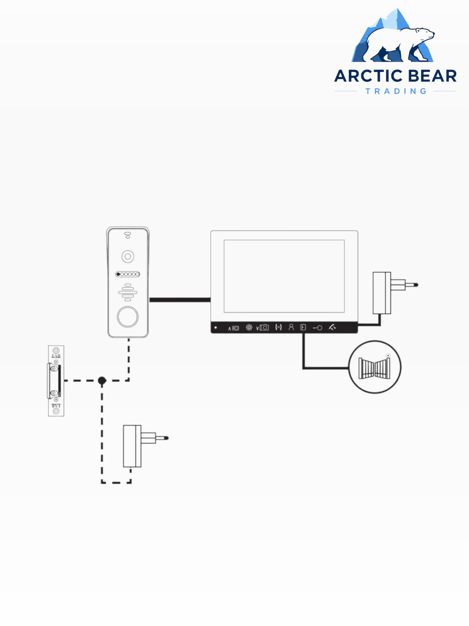 EMOS H3010 – Video Deurintercom Set met 7" Monitor & 1080p AHD Camera