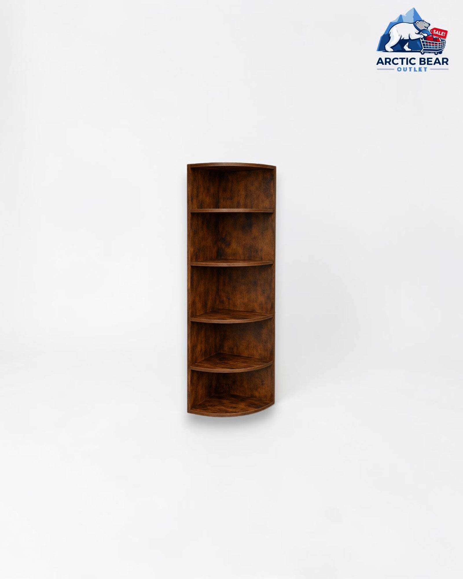 VASAGLE Hoekrek 4 Niveaus – Boekenrek Hoekkast 129,5 cm (LBC42BGC1)