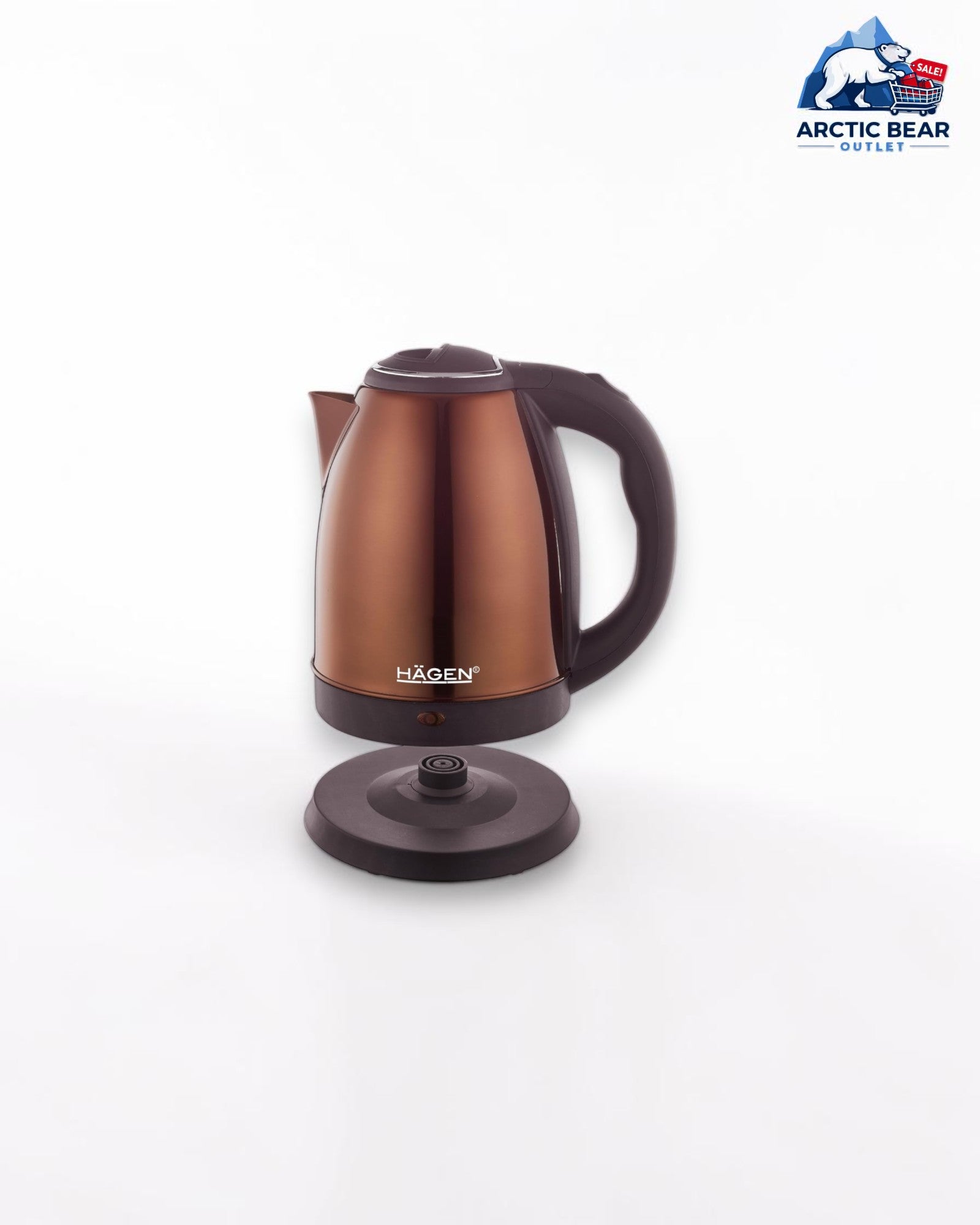 Hagen HA-5525COP – Elektrische Waterkoker 1.7L – Koperkleur