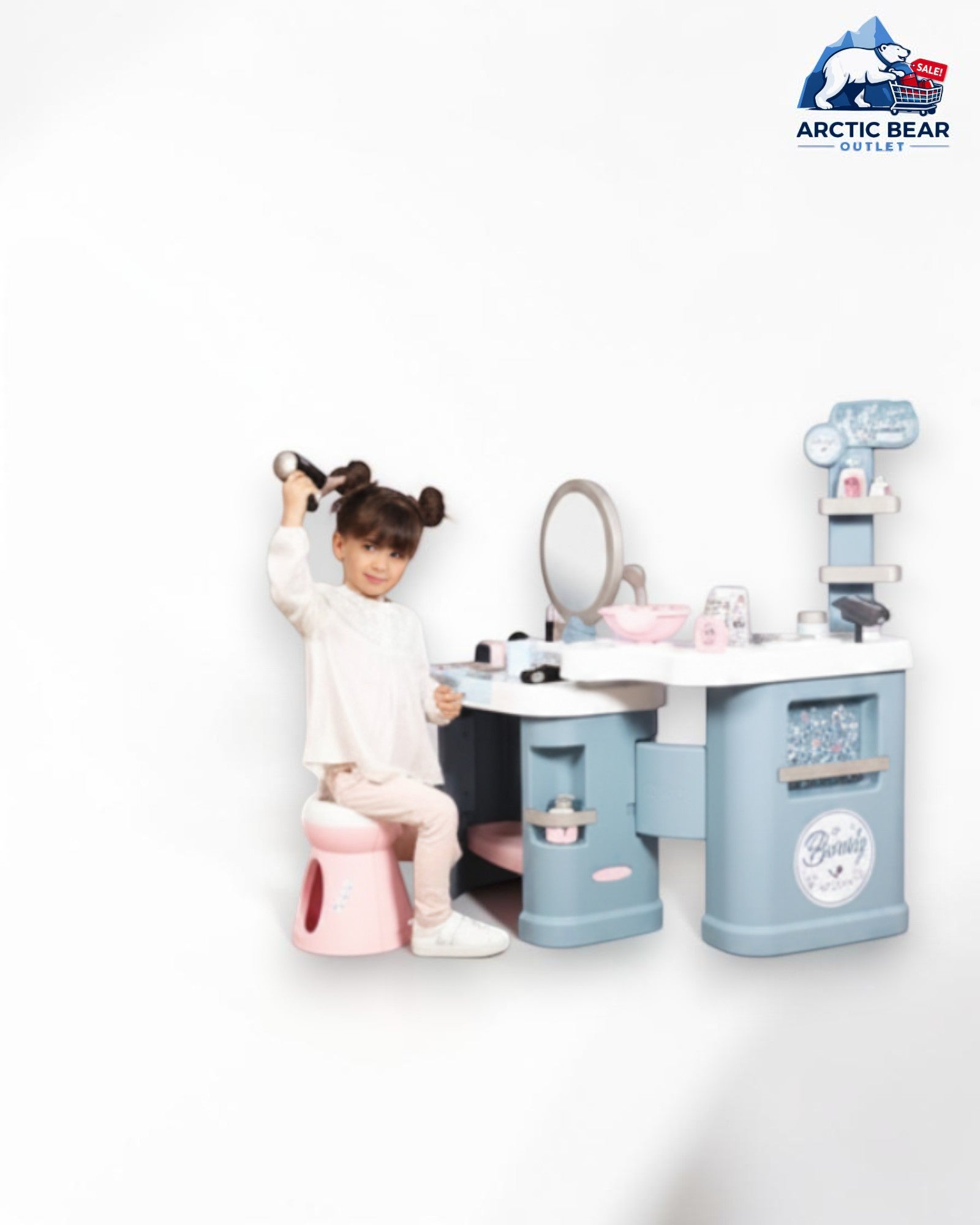 Smoby My Beauty Center – Speelkaptafel met Spiegel, Krukje & 30+ Accessoires