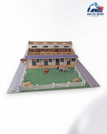 Kids Globe Horse Stable 1:24 – Houten Paardenstal met 6 Boxen & Hooizolder