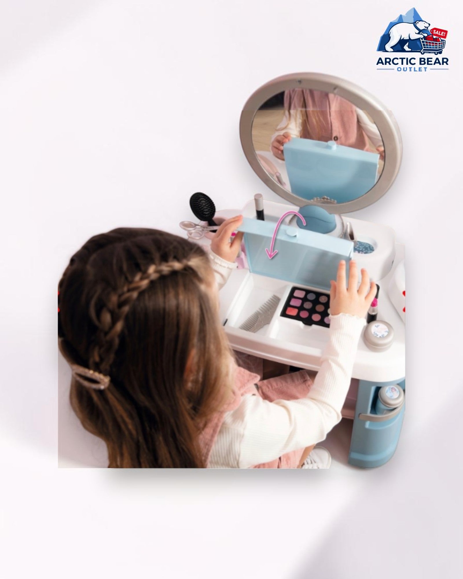 Smoby My Beauty Center – Speelkaptafel met Spiegel, Krukje & 30+ Accessoires